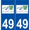 49 Saint-Melaine-sur-Aubance logo autocollant plaque stickers ville