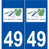 49 Saint-Melaine-sur-Aubance logo autocollant plaque stickers ville
