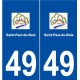 49 Saint-Paul-du-Bois logo autocollant plaque stickers ville