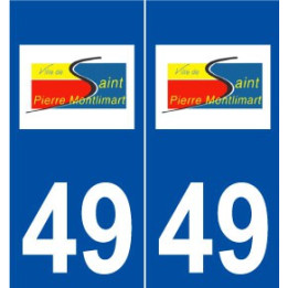 49 Saint-Pierre-Montlimart logo autocollant plaque stickers ville