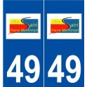 49 Saint-Pierre-Montlimart logo autocollant plaque stickers ville