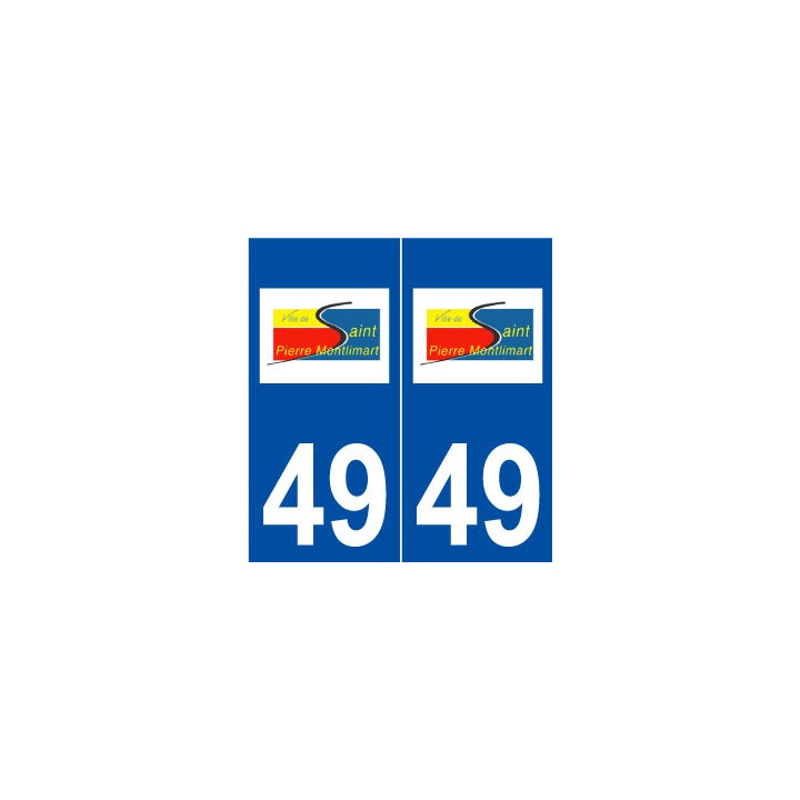 49 Saint-Pierre-Montlimart logo autocollant plaque stickers ville