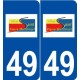 49 Saint-Pierre-Montlimart logo autocollant plaque stickers ville