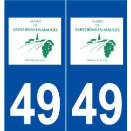 49 Saint-Rémy-en-Mauges logo autocollant plaque stickers ville
