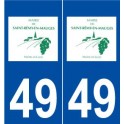 49 Saint-Rémy-en-Mauges logo autocollant plaque stickers ville