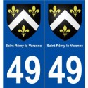 49 Saint-Rémy-la-Varenne blason autocollant plaque stickers ville