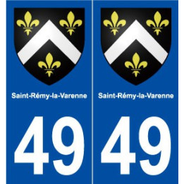 49 Saint-Rémy-la-Varenne blason autocollant plaque stickers ville