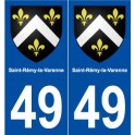 49 Saint-Rémy-la-Varenne blason autocollant plaque stickers ville