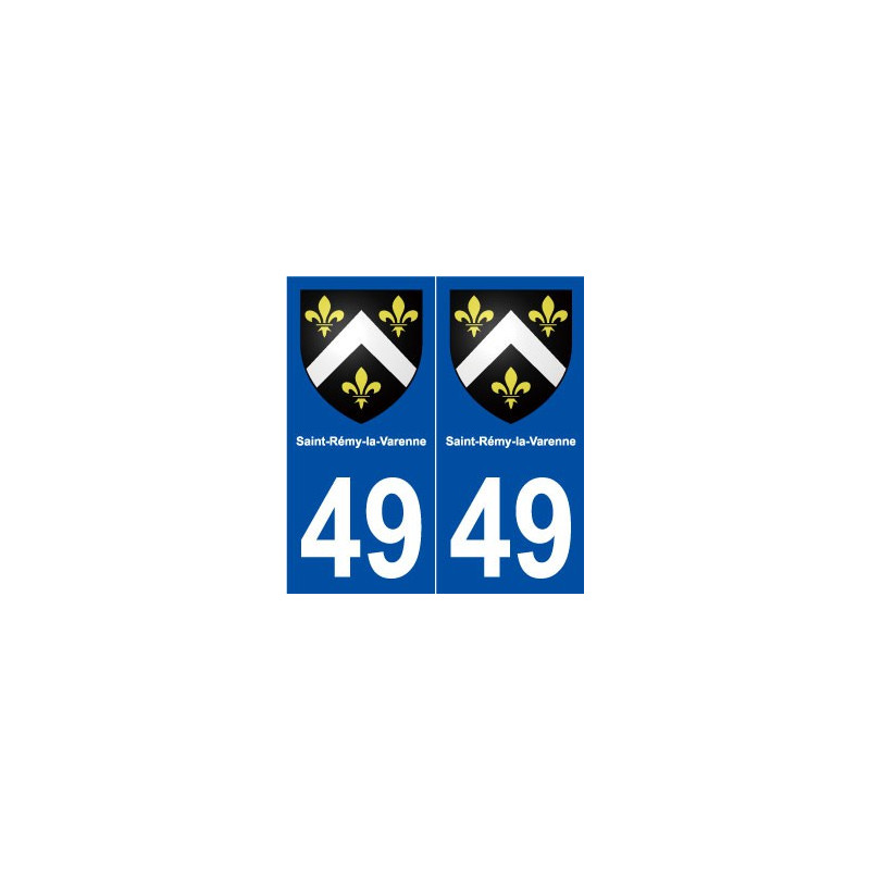 49 Saint-Rémy-la-Varenne blason autocollant plaque stickers ville