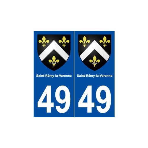 49 Saint-Rémy-la-Varenne blason autocollant plaque stickers ville