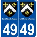 49 Saint-Rémy-la-Varenne blason autocollant plaque stickers ville