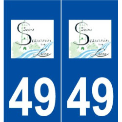 49 Saint-Saturnin-sur-Loire logo autocollant plaque stickers ville