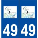 49 Saint-Saturnin-sur-Loire logo autocollant plaque stickers ville