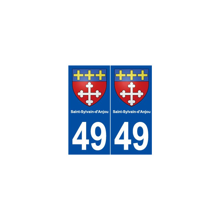 49 Saint-Sylvain-d'Anjou blason autocollant plaque stickers ville