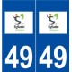 49 Saint-Sylvain-d'Anjou logo autocollant plaque stickers ville