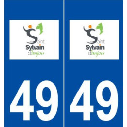 49 Saint-Sylvain-d'Anjou logo autocollant plaque stickers ville