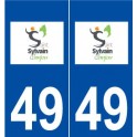 49 Saint-Sylvain-d'Anjou logo autocollant plaque stickers ville