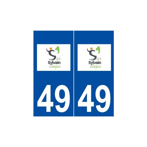 49 Saint-Sylvain-d'Anjou logo autocollant plaque stickers ville