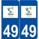 49 Saint-Sylvain-d'Anjou logo autocollant plaque stickers ville