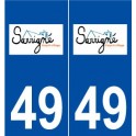 49 Sarrigné logo autocollant plaque stickers ville
