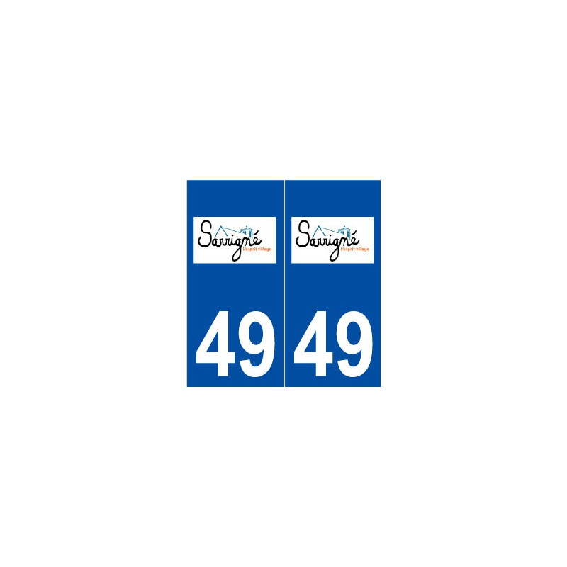 49 Sarrigné logo autocollant plaque stickers ville