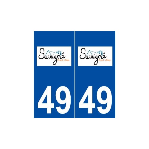 49 Sarrigné logo autocollant plaque stickers ville