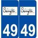 49 Sarrigné logo autocollant plaque stickers ville