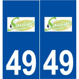 49 Saulgé-l'Hôpital logo autocollant plaque stickers ville