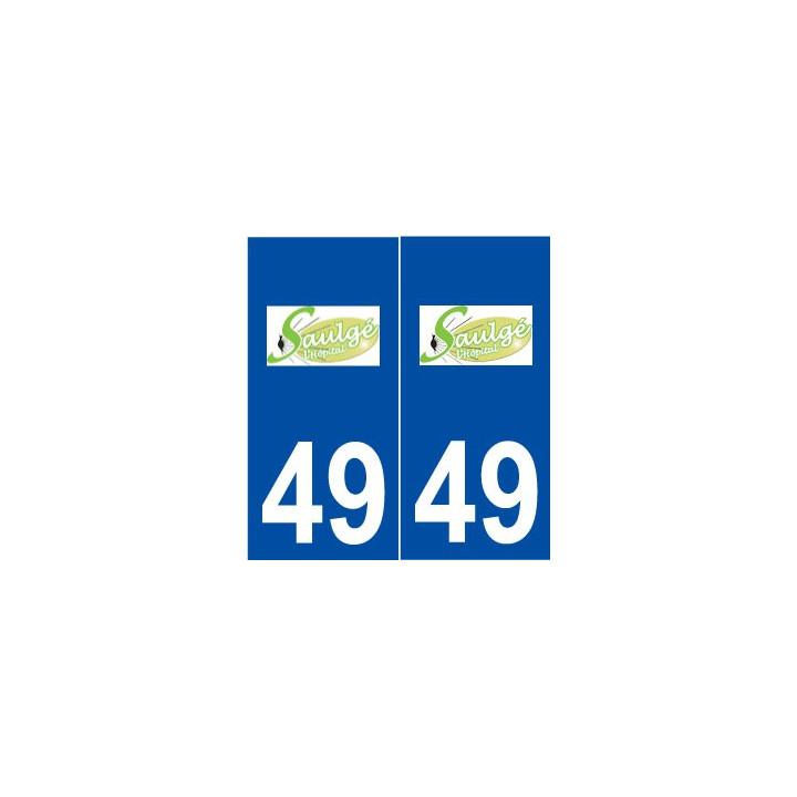 49 Saulgé-l'Hôpital logo autocollant plaque stickers ville