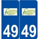 49 Saulgé-l'Hôpital logo autocollant plaque stickers ville