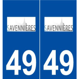 49 Savennières logo autocollant plaque stickers ville
