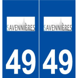 49 Savennières logo autocollant plaque stickers ville