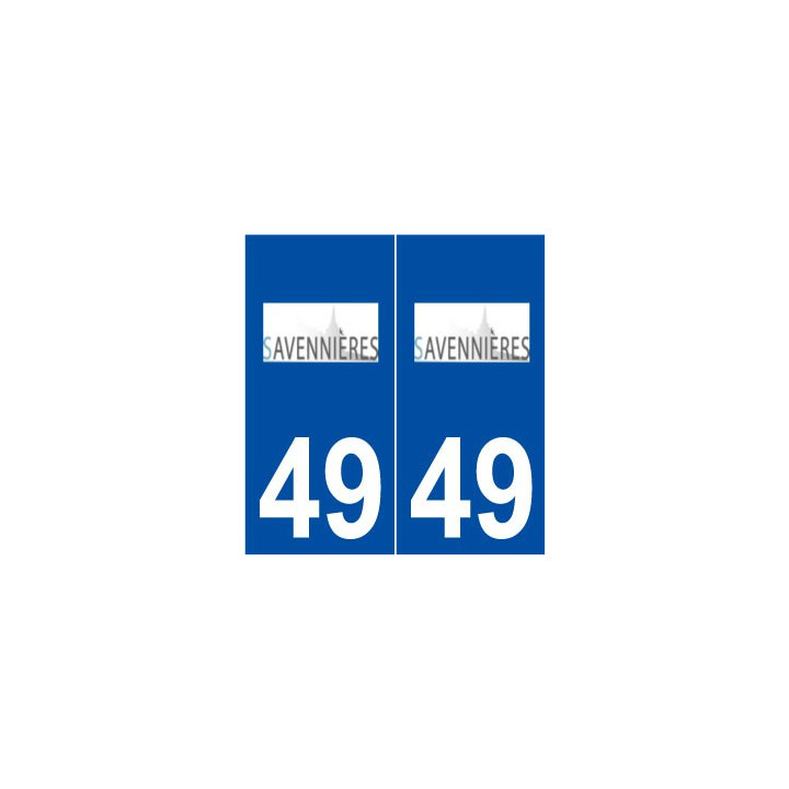 49 Savennières logo autocollant plaque stickers ville
