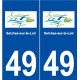 49 Seiches-sur-le-Loir logo autocollant plaque stickers ville