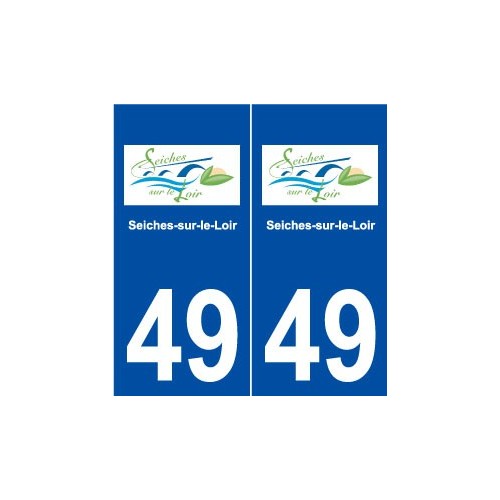 49 Seiches-sur-le-Loir logo autocollant plaque stickers ville