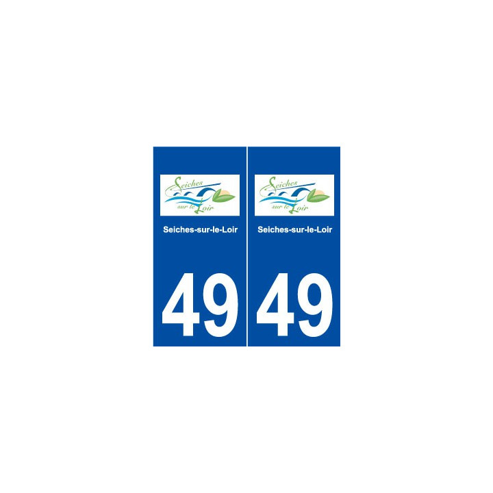 49 Seiches-sur-le-Loir logo autocollant plaque stickers ville