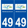 49 Seiches-sur-le-Loir logo autocollant plaque stickers ville