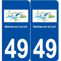 49 Seiches-sur-le-Loir logo autocollant plaque stickers ville