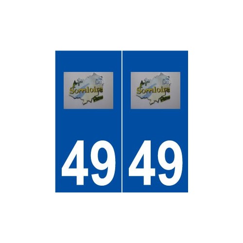 49 Somloire logo autocollant plaque stickers ville