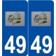 49 Somloire logo autocollant plaque stickers ville