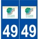49 Soulaines-sur-Aubance logo autocollant plaque stickers ville