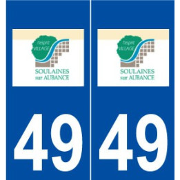49 Soulaines-sur-Aubance logo autocollant plaque stickers ville