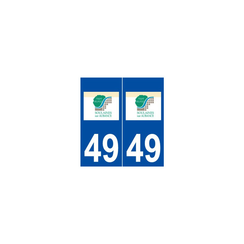49 Soulaines-sur-Aubance logo autocollant plaque stickers ville
