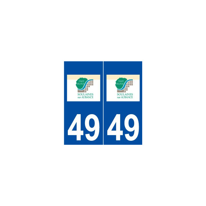 49 Soulaines-sur-Aubance logo autocollant plaque stickers ville