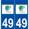 49 Soulaines-sur-Aubance logo autocollant plaque stickers ville
