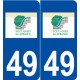 49 Soulaines-sur-Aubance logo autocollant plaque stickers ville