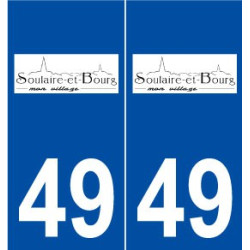 49 Soulaire-et-Bourg logo autocollant plaque stickers ville