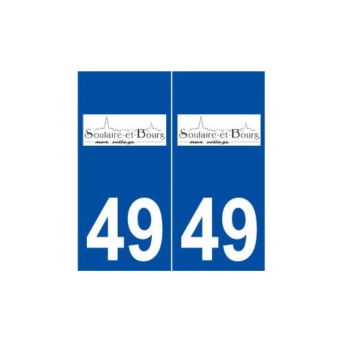 49 Soulaire-et-Bourg logo autocollant plaque stickers ville
