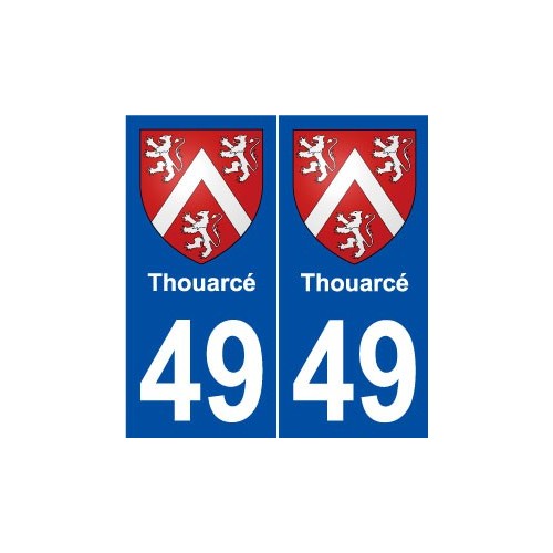 49 Thouarcé blason autocollant plaque stickers ville