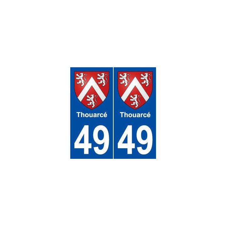 49 Thouarcé blason autocollant plaque stickers ville